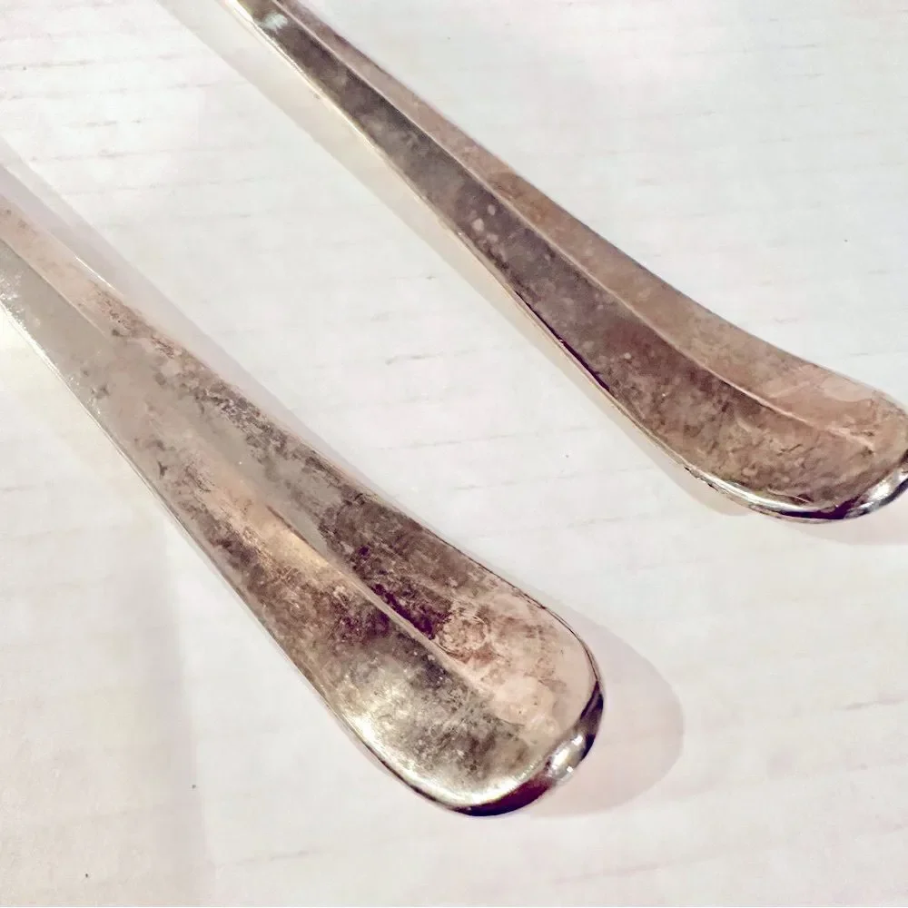 Vintage Silverplate Serving Utensils Set of Fork &‎ Spoon Made In Hong Kong